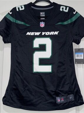 Nike Women's New York Black Jersey #2 with White and Green Accents